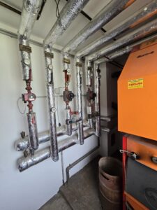 Isolierte Heizverrohrung